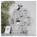 Aberto Design kartonska polica HEXBEYAZ-M, valovita, 70x67x11 cm, 4 kg, bijela | Eponuda.ba