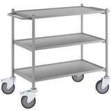 eurokraft pro delovni voziček, nosilnost 150 kg, nakladalna površina dxš 745 x 390 mm, z 2 ročajema, 3 nivoji Cene