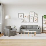 Set sofe 2 pcs Svijetlo siva 198 x 78 x 80 cm Baršun | Eponuda.com