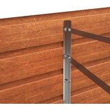  Povišena vrtna gredica boja hrđe 160 x 80 x 77 cm čelik COR-TEN | shoptok.hr