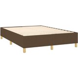  S oprugama i madracem tamnosmeđi 140 x 190 cm od tkanine | shoptok.hr