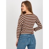 BASIC Feel Good Blouse-RV-BZ-8566.94-white-brown | Shoptok.si
