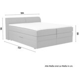 Mömax Postelja Boxspring Flexi Ii | Shoptok.si