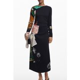 Desigual WOMEN&#39;S LONG BLACK DRESS Cene