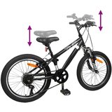 KIDS Mountain Bike 20 Inča 6-Speed za 5-8 godina Crna | shoptok.hr