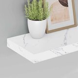  Polica na zidu Zidne 4 pcs Bijeli mramor 40 x 23,5 x 4 cm | shoptok.hr