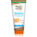 Garnier Ambre Solaire Sensitive Advanced mlijeko za sunčanje za osjetljivu kožu SPF 50+ 175 ml | shoptok.hr