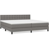  Krevet s oprugama i madracem tamnosivi 200 x 200 cm od tkanine | shoptok.hr