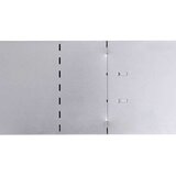  Set ograda za travnjak od pocinčanog čelika 15 kom 100 x 20 cm | shoptok.hr