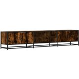 Maison Chic TV omarica - TV stojalo - Televizijska omarica dimljeni hrast 210x35x41 cm inženirski les, (21699760) Cene