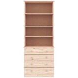  Regal za knjige s ladicama ALTA 77x35x186,5 cm masivna borovina | shoptok.hr