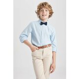 Defacto Boy Long Sleeve Oxford Shirt Bowtie 2-Pack Set Cene