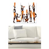 Wallity MDF133113323 multicolor decorative mdf painting (3 pieces) Cene