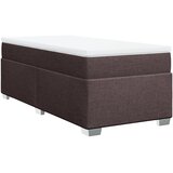  Krevet s oprugama i madracem tamnosmeđi 100 x 200 cm od tkanine | shoptok.hr
