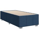 vidaXL Box spring postelja z vzmetnico modra 100x200 cm blago, (21304948) | Shoptok.si