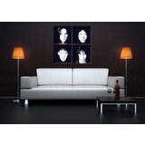  Ručno slikane slike na platnu na platnu POP Art The Vervet 4-dijelna () | shoptok.hr