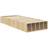  Krevetna konstrukcija s policom Sonoma hrast 90 x 190 cm | shoptok.hr