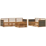 vidaXL Zunanja garnitura za sedenje 6 pcs Naravna Masiven les akacije, (5000281758) | Shoptok.si