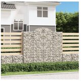  Lučne gabionske košare 2 kom 200x50x180/200cm pocinčano željezo | shoptok.hr