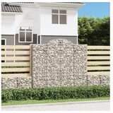  Obokane gabion košare 2 kosa 200x50x180/200 cm pocinkano železo | Shoptok.si