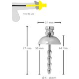 Penis Plug - metalni uretralni dilatator (srebrni) | shoptok.hr