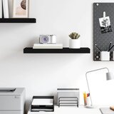  Plutajuća zidna polica crna 60 x 23,5 x 3,8 cm MDF | shoptok.hr