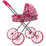 Kolica za lutke Hearts - roza | shoptok.hr