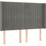  LED uzglavlje svjetlosivo 147 x 16 x 118/128 cm baršunasto | Eponuda.ba