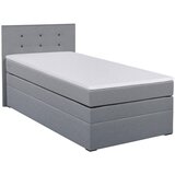 MID.YOU BOXSPRING POSTELJA 90 cm x 200 cm , tekstil, leseni material siva | Shoptok.si