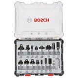Bosch 15 tlg Mixed Fräser Set 8mm Schaft Cene
