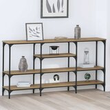  Konzolna stolica s policom hrast artisan 160 x 29 x 80 cm | shoptok.hr