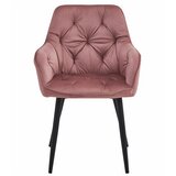 Brandless Stol JORK - roza žamet / črne noge x 1, (22056990) | Shoptok.si