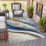 Mila Home modra pralna preproga 80x150 cm golden spill – | Shoptok.si