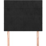  Posteljno vzglavje 2 kosa črno 90x5x78/88 cm žamet, (20793069) | Shoptok.si