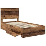  Okvir za krevet Staro drvo 100 x 200 cm Konstruirano drvo | shoptok.hr