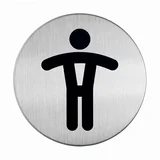piktogram - WC moški, fi 83mm (4905) DU490523