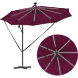  Senčnik Bordeaux rdeča 294 x 294 x 248 cm Poliester in aluminij, (5000187699) | Shoptok.si
