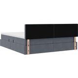  Postelja s shranjevanjem z vzmetnico Temno siva 90 x 200 cm, (5000100434) | Shoptok.si