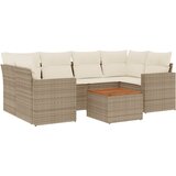  7-dijelni set vrtnih sofa od poliratana s jastucima bež | shoptok.hr
