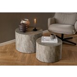 Actona Sive okrogle mizice v kamnitem dekorju v kompletu 2 ks ø 58 cm Dice – | Shoptok.si
