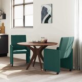  Blagovačke stolice s kotačima 2 pcs Tamnozelena 58 x 65 x 94 cm | Eponuda.ba
