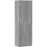  Visoka komoda siva boja hrasta 60x35x180 cm konstruirano drvo | shoptok.hr