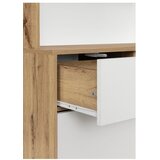 Støraa Bela/v naravni barvi vitrina v hrastovem dekorju 84x165 cm Skandi – | Shoptok.si