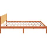  Konstrukcija postelje Rjava 200 x 200 cm Trden borov les, (5000022883) | Shoptok.si