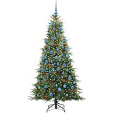 vidaXL Umetno Zložljivo Božično Drevo Zelena 180 cm PE in PVC | Shoptok.si