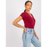 BASIC Feel Good T-shirt-RV-TS-4832.16P-burgundy | Shoptok.si