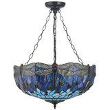Endon 112250 - Luster na lancu Tiffany DRAGONFLY 3xE27/60W/230V prečnik 50 cm | Eponuda.com