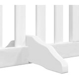 vidaXL Ograda za pse z vrati zložljiva 10 panelov bela 800 cm les | Shoptok.si