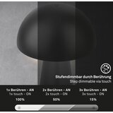 BRILONER LED prigušiva, punjiva, dodirna spoljašnja stolna lampa LED/2,6W/5V 3000K IP44 crna | Eponuda.com