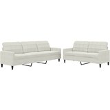  2-dijelni set sofa s jastucima krem baršunasti | shoptok.hr